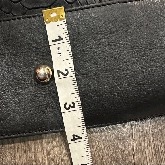 Gianni Chiarini Bag Purse Shoulder Strap Genuine Leather Calf Cow Italy Black - Picture 9 of 12